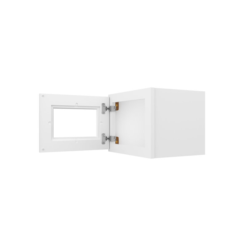 Meuble de cuisine mural, à une porte (vitre non incluse), à ​​monter soi-même, 30,5 cm (P) x 38 cm (L) x 30,5 cm (H), blanc