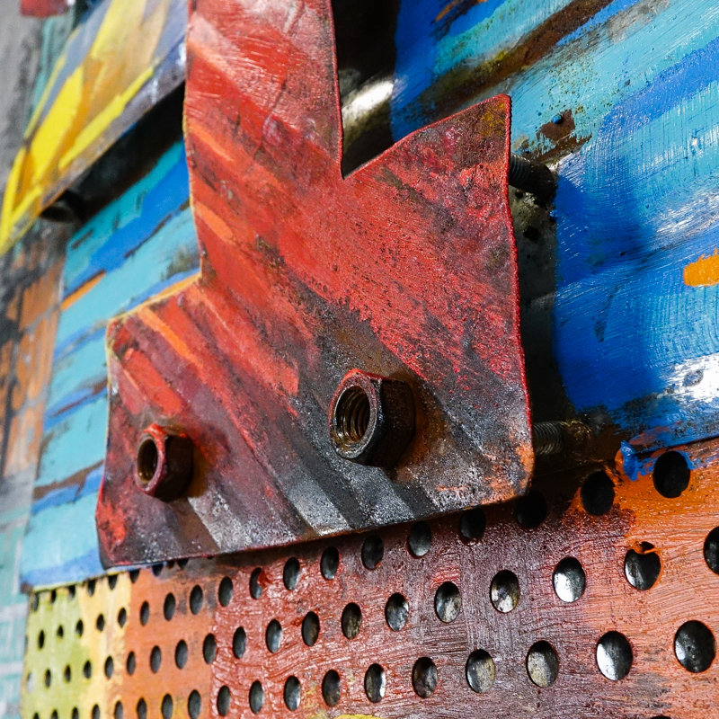 Traditional Abstract Wall Decor on Metal