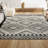 Amir Moroccan Beni Souk Cream/Black Rug-862515419