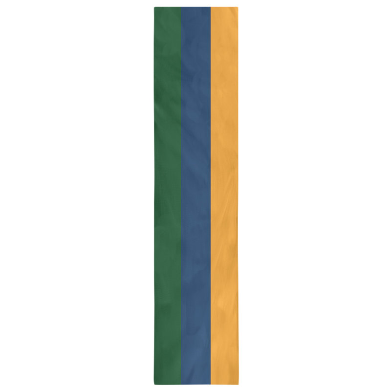Utah Basketball Table Runner, Poly Twill, Green/Navy/Gold, 90" L x 16" W