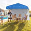 300 X 300 Cm Pop Up Canopy Tent Blue Foldable Outdoor Patio Shelter Gazebo-125360392