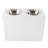 PETMAKER Elevated Dog Bowls with Storage, White