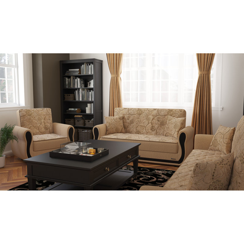 Fauteuil convertible avec rangement Primenest Averna Collection, Brun