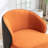 Stith Velvet Upholstered Swivel Barrel Chair-1880817590