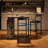 Bar Table And Chairs, Tall Dining Set For 2, Storage Shelves For Space-Saving-228223286