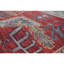 Tapis unique rouge / gris / bleu noué à la main de haute qualité