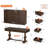 Farmhouse Office Desk & 9-Drawer Storage System - Complete Workspace Solution With Integrated Power Station-18916140