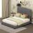 Nikula Upholstered Velvet Panel Headboard Design Bed-1326495186-1326495184