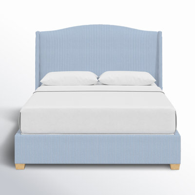 Allis Upholstered Wingback Bed