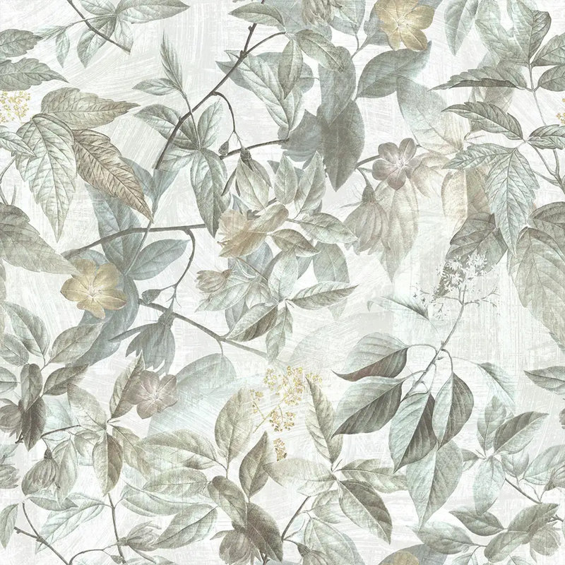 Rouleau de papier peint à feuilles souples Soft Sage