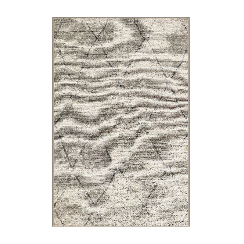 Tapis beige à motif géométrique Bottomley, Rectangle 4 pi x 6 pi
