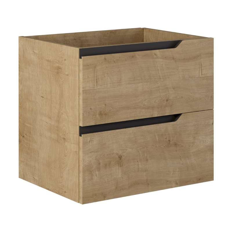 Duo 24" Single Vanity With Integrated Ceramic Top, White, 24", Blonde Wood