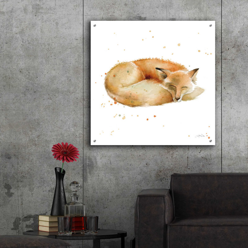 «Sleeping Fox» par Katrina Pete, H 36 po x l 36 po x P 0,2 po