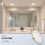 Luminaire encastré à DEL de 10 cm (4 po) à changement de couleur avec veilleuse RVB, contrôle intelligent, variateur sans boîtier avec boîte de jonction, 2700 K à 6500 K, bordure à déflecteur-136061907