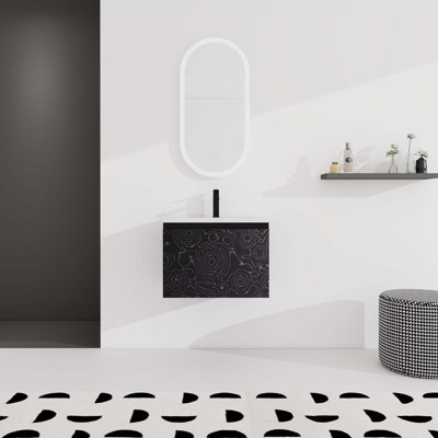 Meuble-lavabo flottant mural