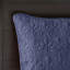Couvre-lit réversible bleu marine - rembourrage 100% microfibre 90% coton qui rehausse le décor de la chambre à coucher Tissu lavable à la machine pour un sommeil paisible Facile à nettoyer