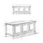 Coffre de rangement en bois massif avec dessus rabattable l 51 po Connaught-458839515