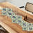 Embroidered Beaded Blue White Table Runner with Glass Bead Embroidery for Christmas and Home Decor-1009469662