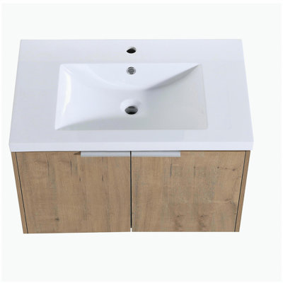 Bathroom Vanity with Sink, 30 inches, Suitable for Small Bathrooms, 30x18-00630 IMO