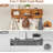 39" Coat Rack Shoe Bench Set With Flip Top Box And 2 Drawers,Yacchi Home Entryway Bench With Shoe Storage,7 In 1 Entryway Bench With Coat Rack, Storage Bench With 7 Coat Hooks& 2 Umbrella -Rustic Wood