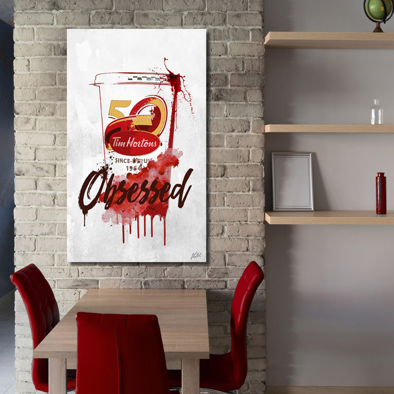 Drink tim hortons-impression sur toile tendue, H 48 po x l 28 po x P 1,5 po