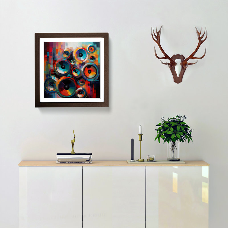 Speakers - Framed Print, Walnut