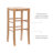 Halvorson Solid Beechwood Counter and Bar Stool With Rattan Seat-1402444346-1402444347