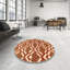 Tapis abstrait brun / orange-1990191560