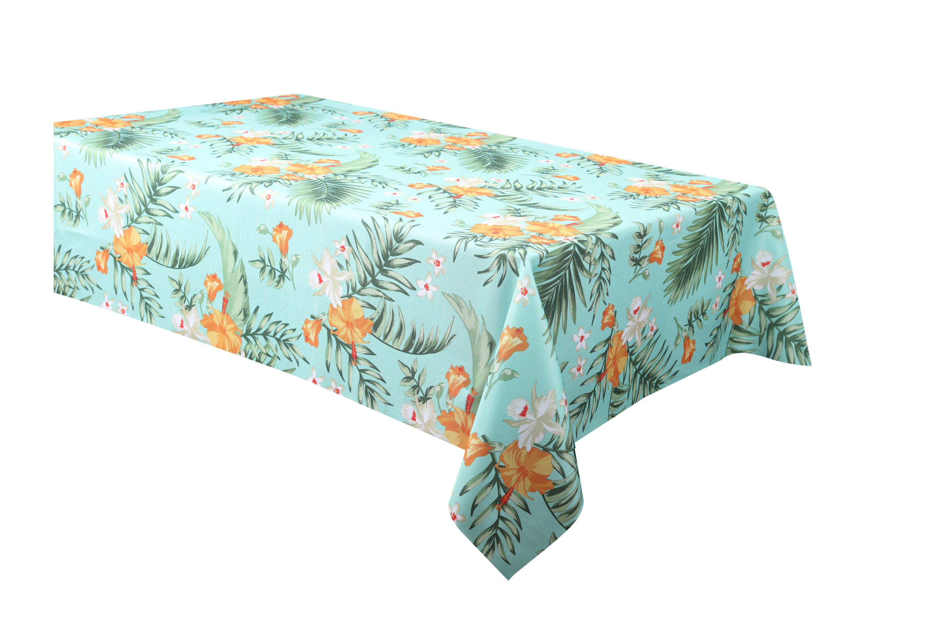Bay Isle Home™ Miss Rectangular Floral Polyester Tablecloth - Wayfair ...