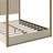 Queen Size Upholstery Canopy Platform Bed With Headboard And Metal Frame-1447790296