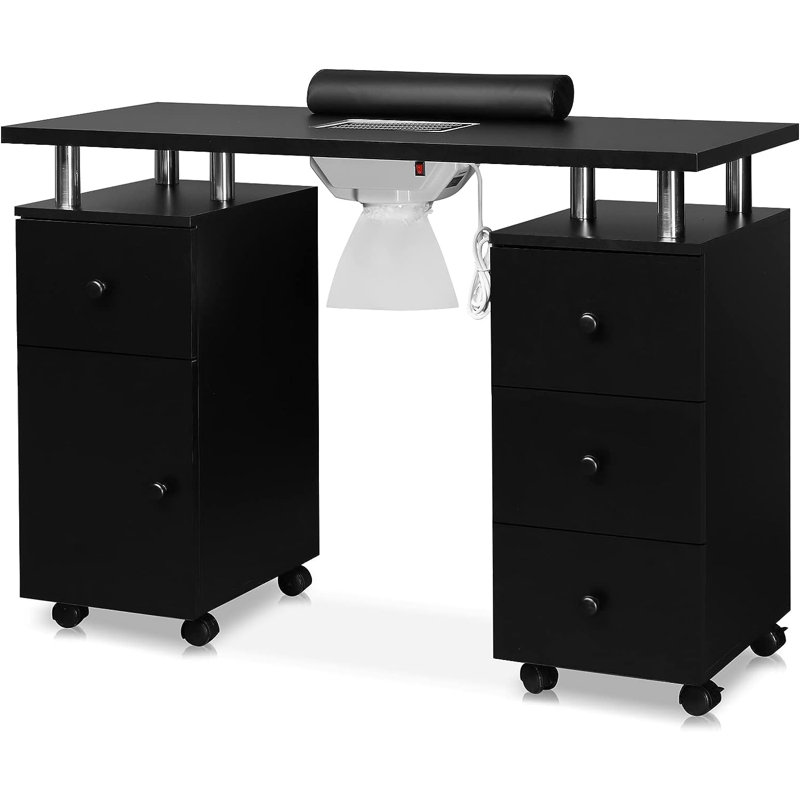 Organisateur de maquillage en bois Nailsworth, Noir