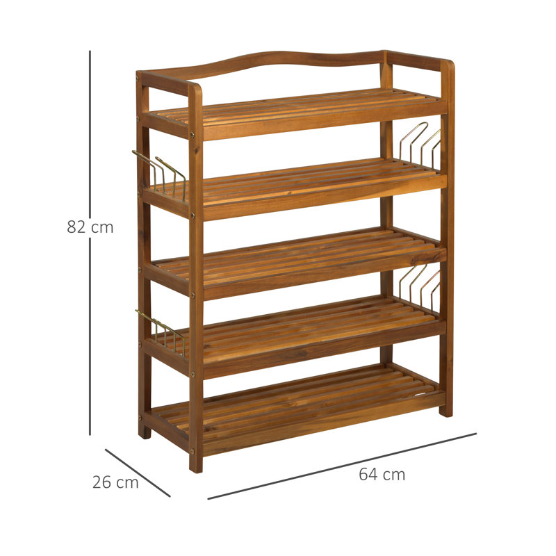 24 Pair Stackable Shoe Rack