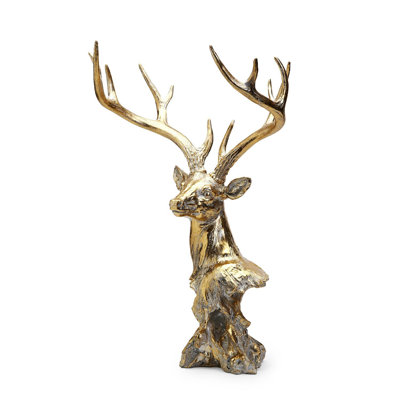Décoration de cerf doré