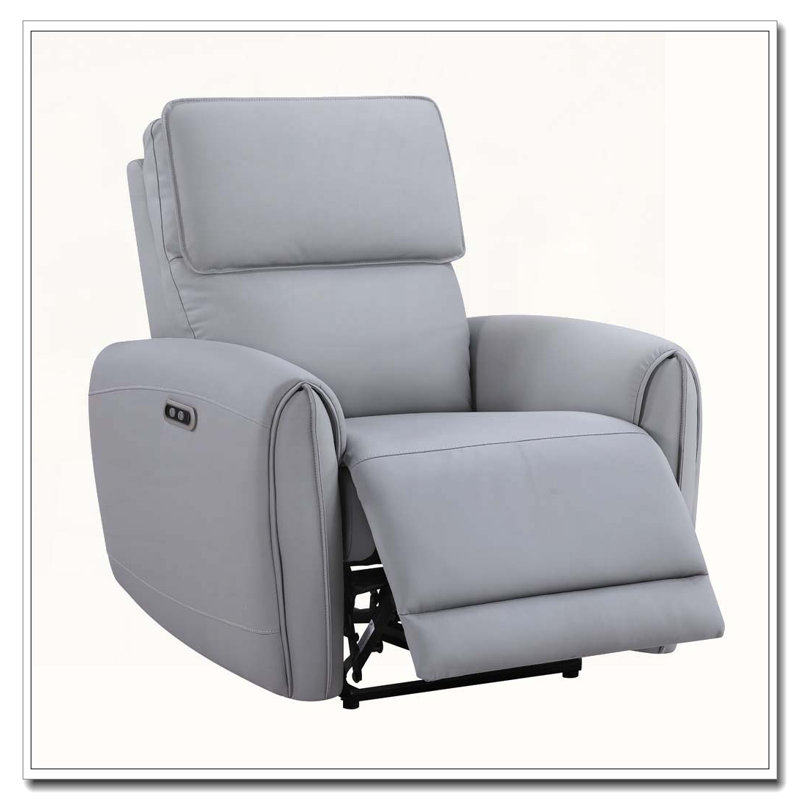 Synthetic Leather Power Motion Recliner with USB Port