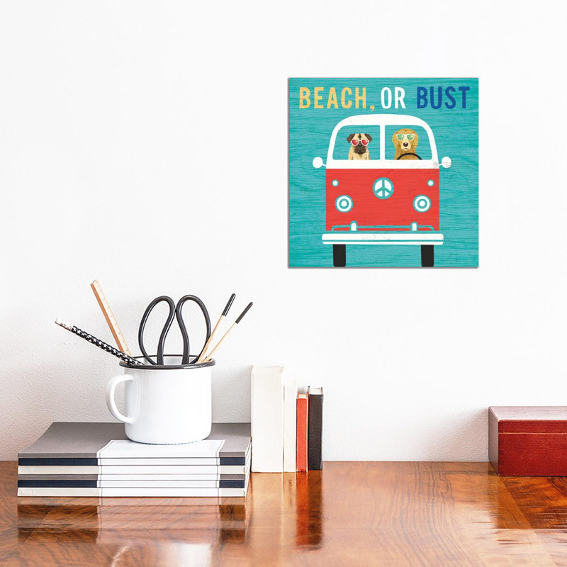 VW Bus by Michael Mullan - Gallery-Wrapped Canvas Giclée on Canvas, No Frame, 30.48 cm H x 30.48 cm W