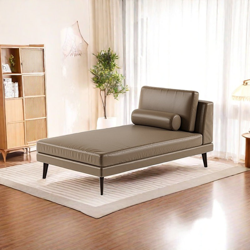 Chaise longue avec structure en bois massif