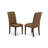 11 Piece Dining Table Set Includes a Rectangle Table with Removable Leaf and 10 Brown Linen Fabric Upholstered Chairs, Antique Walnut-321559983-321559981-387494295