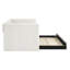 Lit de jour simple en beige - Design escamotable pour des espaces de vie pratiques en velours côtelé fonctionnel-540701350-540701355