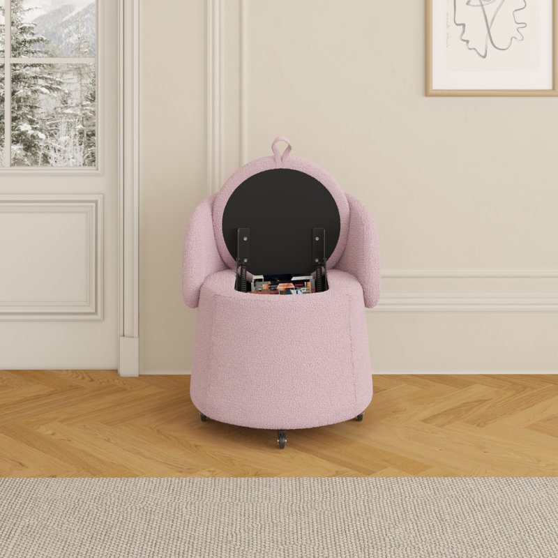 Tabouret de rangement multifonctionnel: conception mobile avec garniture en molleton pour chambre à coucher et espaces élégants