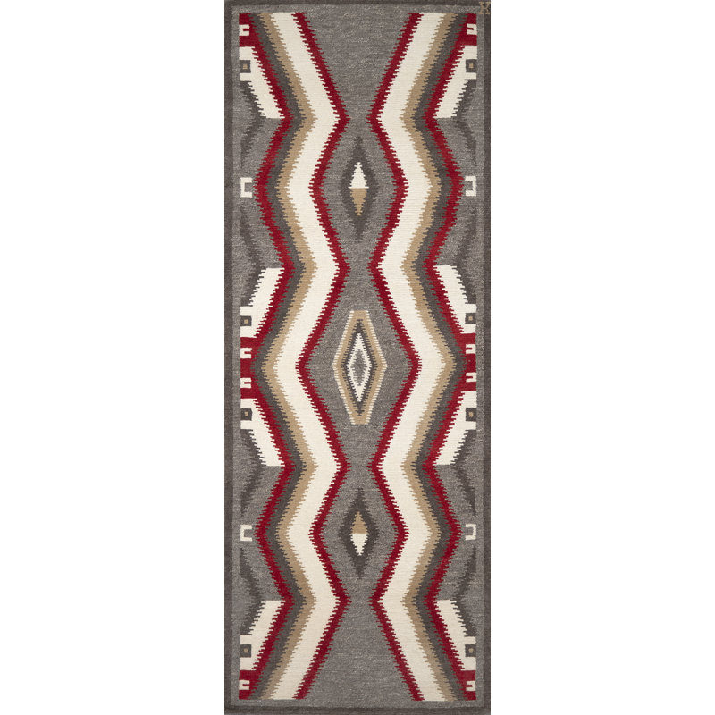 Mesa Wool Southwestern Area Rug, Runner 3' x 7'