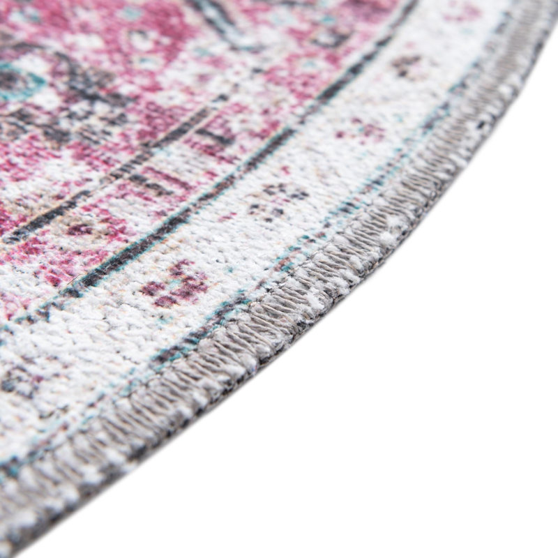 Tapis lavable Bungalow Bungalow, Rond 7 pi 10 po