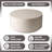 36" Fiberstone Round Floating Side Table - Indoor/Outdoor Accent End Table for Bedroom, Living Room, and Patio-100198733