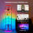 Adjustable Height LED Floor Lamp With Shelves, Music Sync RGB Lighting, Wireless Charging, Dimmable & Timer Function, App & Alexa Control, Perfect For Home & Office Decor