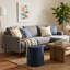Carollo - velours bleu-351931084