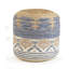 Repose-pieds 18 po en jute bleue