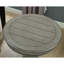Table de bout en bois gris avec piédestal - taille ronde de 26 po de côté, style classique-2129641801