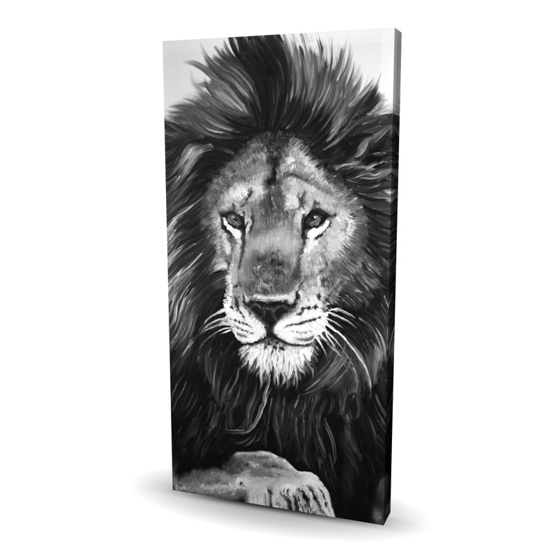 Le roi lion - Toile monochrome pour animaux