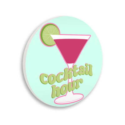 «Cocktail Hour», plaque murale rose, design SD Studio
