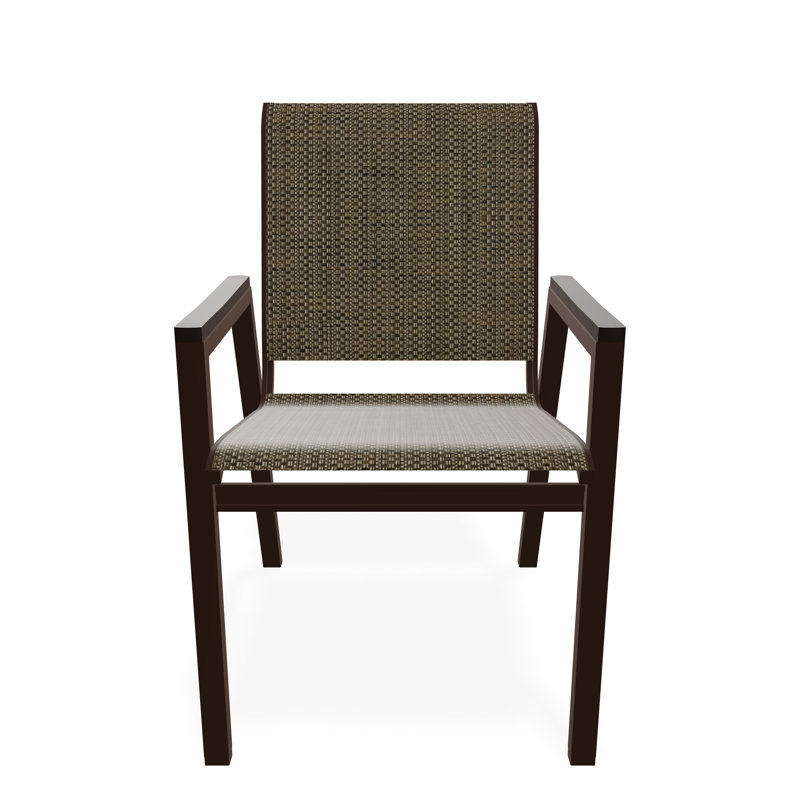 Bazza Outdoor Dining Chair, Kona, Beacon Taupe Sunbrella®