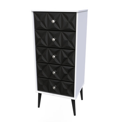 Fully Assembled Hermila 5 - Drawer Chest of Drawers